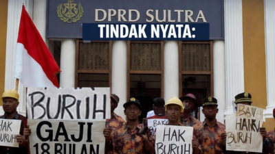 DPRD Sultra Digugat Tindak Nyata: Buruh Tambang Tuntut Bayar Gaji 18 Bulan Yang Tertahan